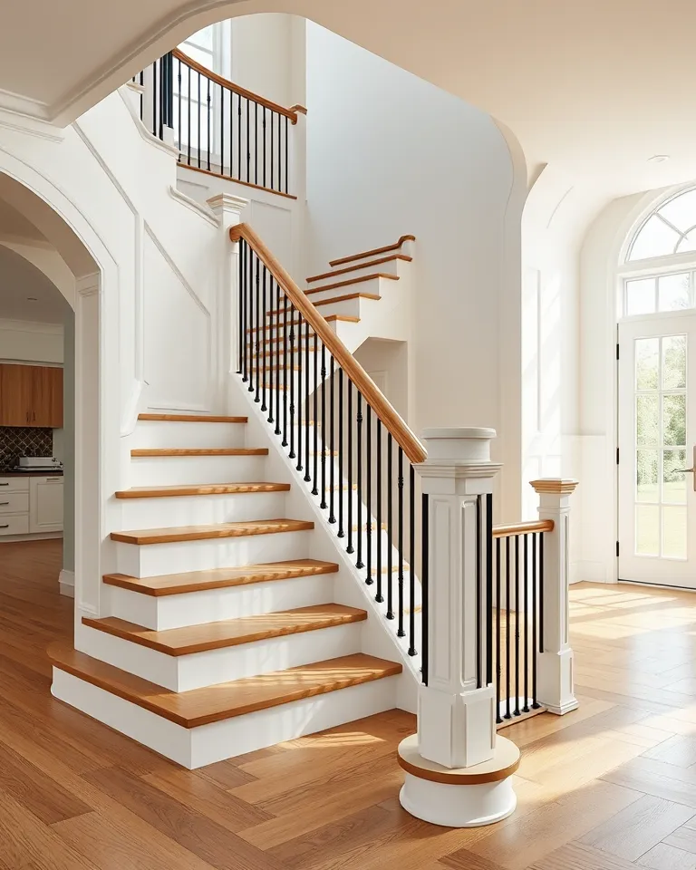 Oak staircase